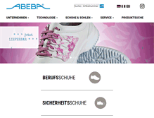 Tablet Screenshot of abeba.com